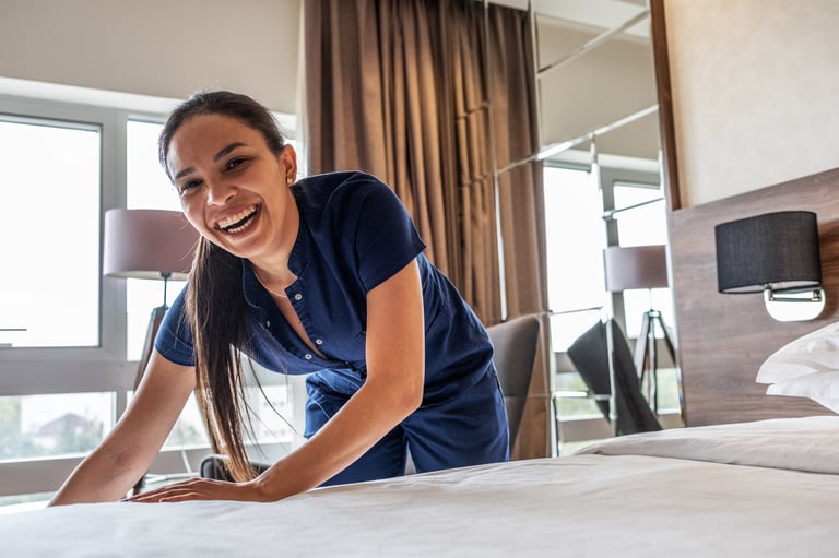 Professional bed making